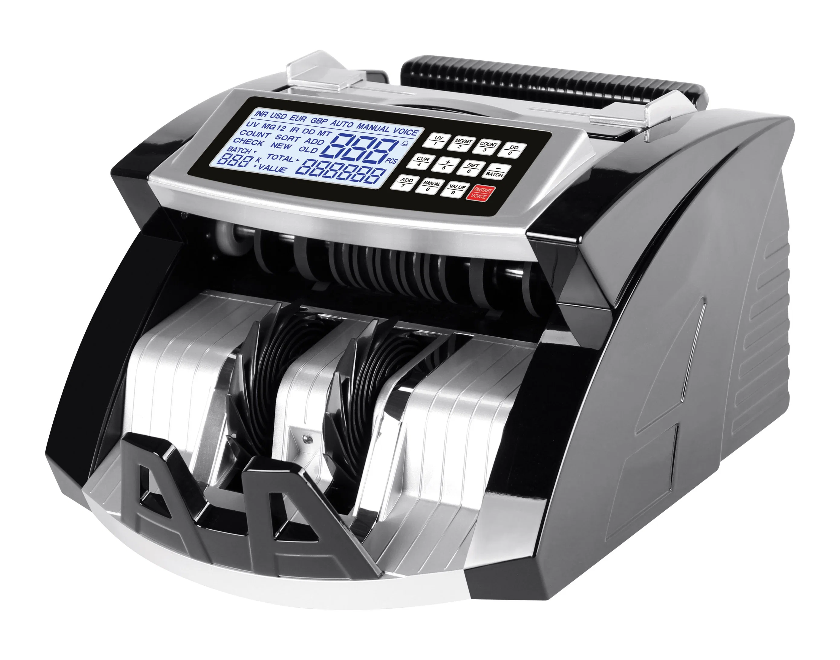 Al-6000 Mixed Money Africa Note Acceptor Bill Money Counter Counting Machine
