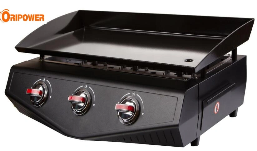 Churrasqueira a gás Plancha com 3-Burner Grill