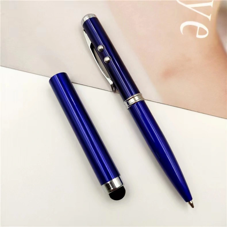 Custom Logo 4in1 Stylus Touch Screen Pen Multi-Functional Pen Ballpoint