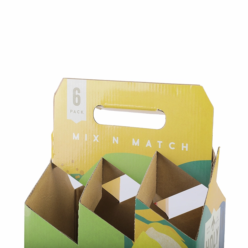 Beer Carriers Accept Custom Brown Cardboard Packing Case with Dividers