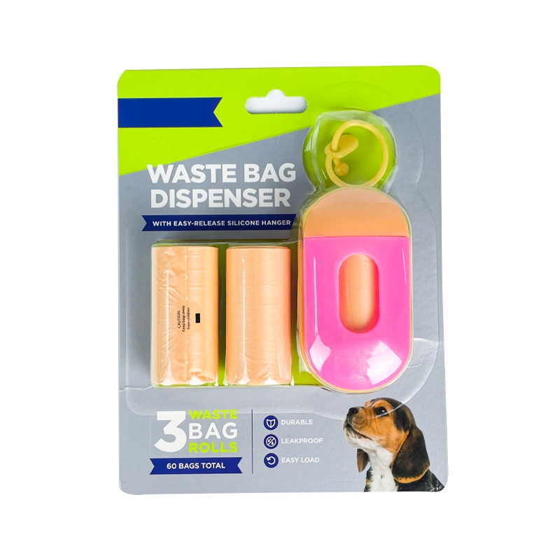 Custom Logo Waste Bag Biodegradable Compostable Dog Poop Bag with Holder