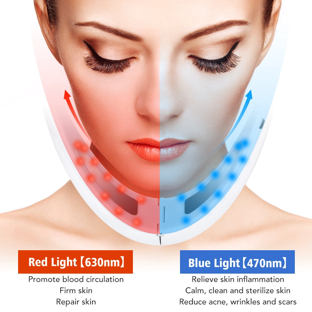 Adelgazamiento facial vibración V línea cara Masaje cinturón