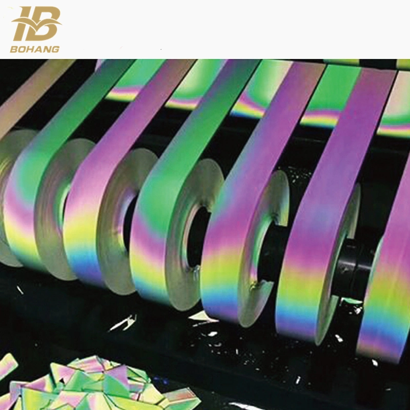 Colorful Htv Rainbow Reflective Heat Transfer Textile Vinyl for Clothing