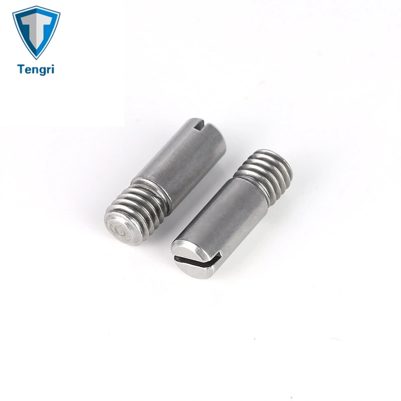 Hot Sale Stainless Steel A2 ISO2342 DIN 427 Slotted Thread Dowel Pin Cylindrical Pin Slotted Round Head Pin