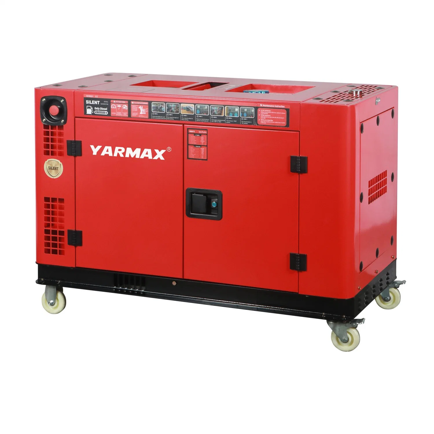 Yarmax Ultra Silent Diesel Generator Tc Series Red Soundproof Genset