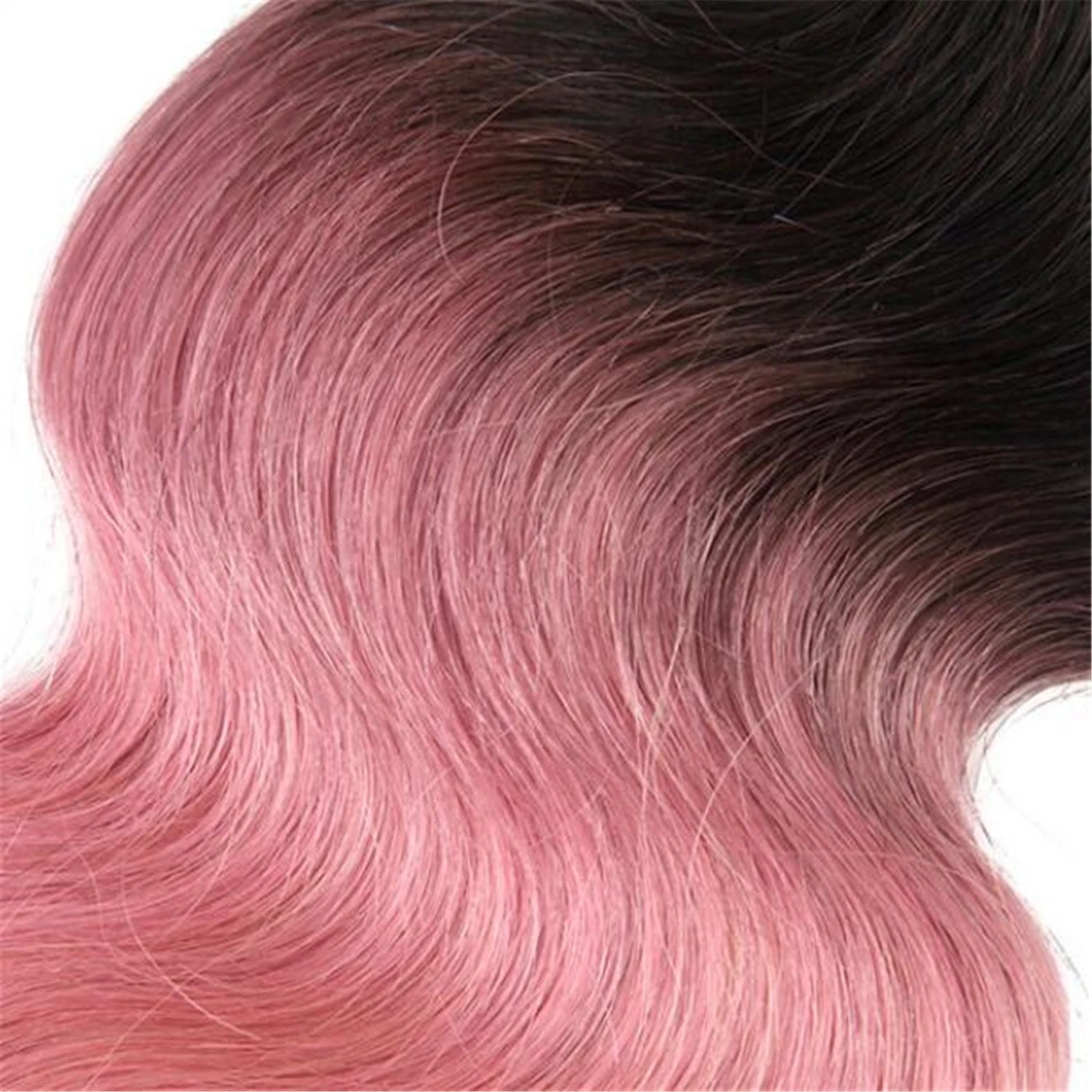 Farbige Rosa Haarverlängerungen, Webhair Diamond Panther Dye Brasilianische Haareft