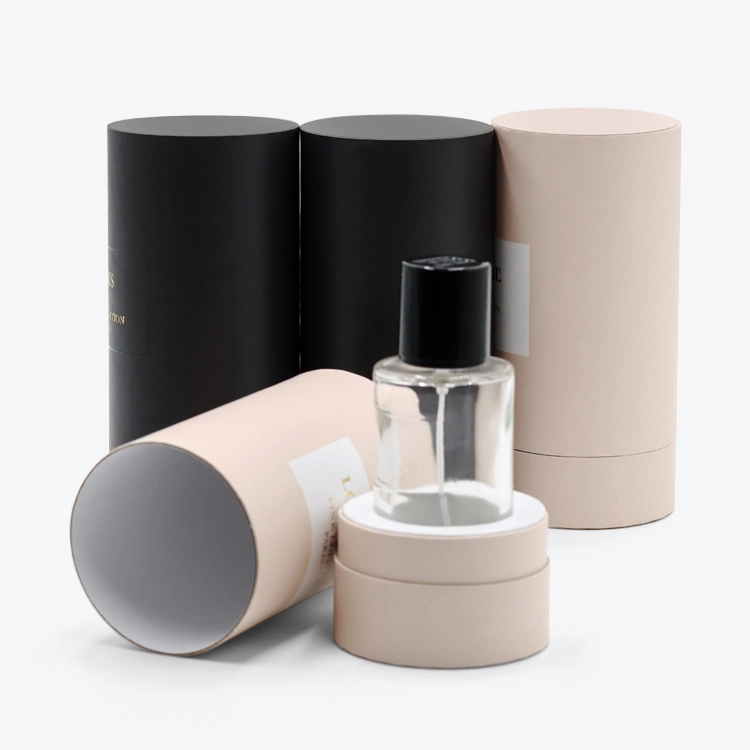 Firstsail Cosmetic Perfume Bottle Cylinder Packaging Tube Makeup Lotion Glass Pink Black Paper Round Box