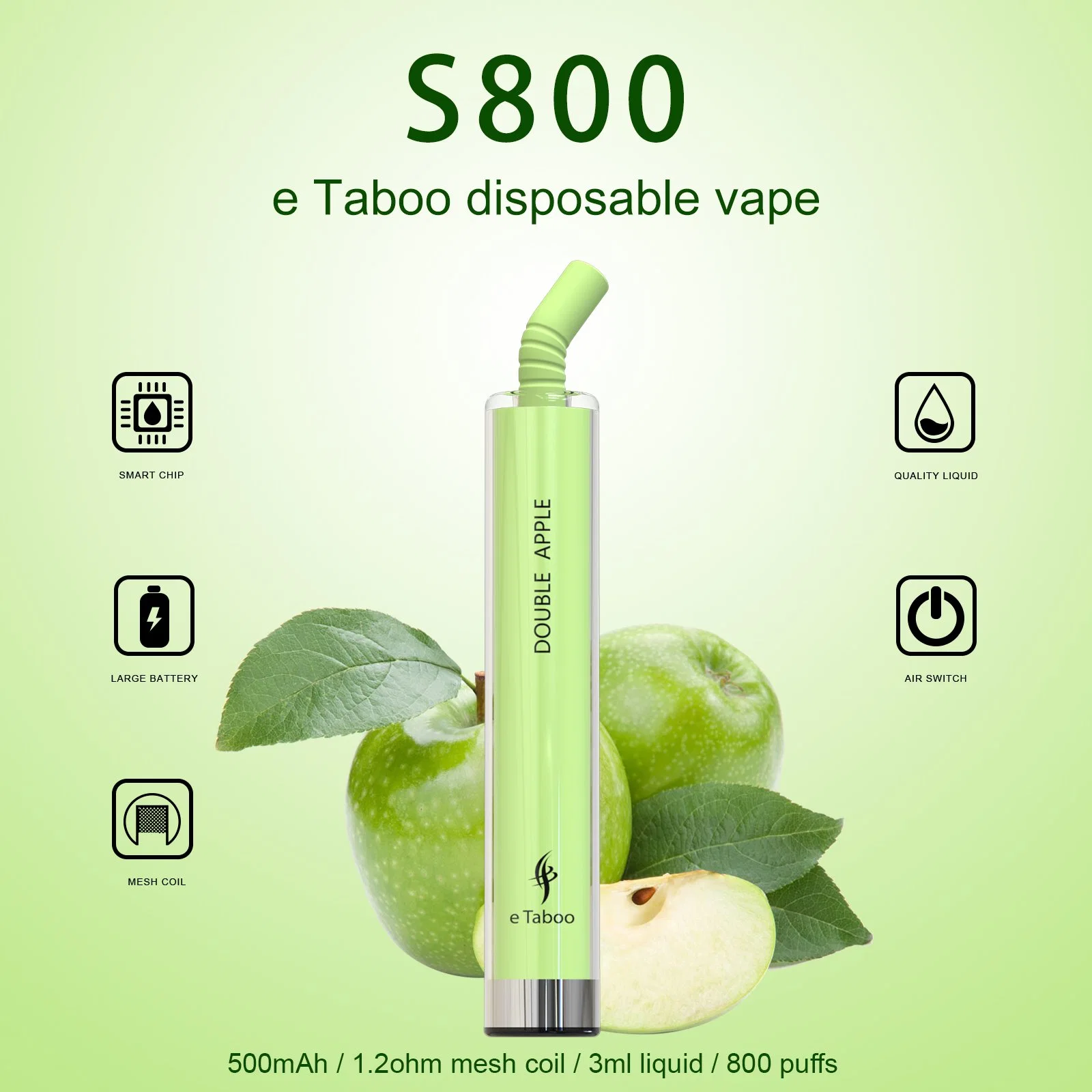 OEM ODM 0 ٪ 2 ٪ 3 ٪ 5 ٪ نيكوتين الحليب المهلك الشاي كوب Ecig 800 Puff