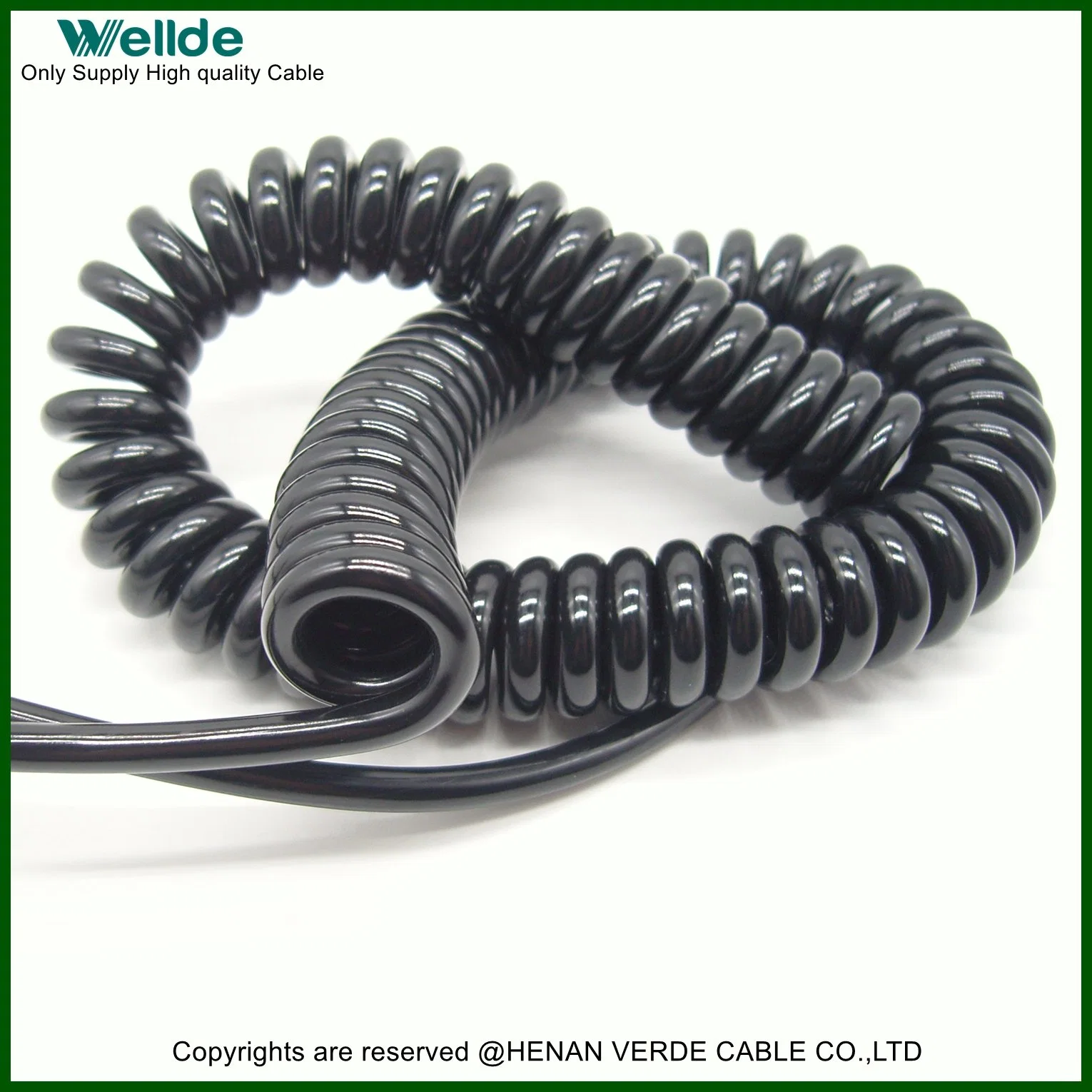 Chaqueta de PVC flexible RoHS PUR ESPIRAL DE RESORTE DE EXTENSIÓN DE ALIMENTACIÓN Cables Cable en espiral