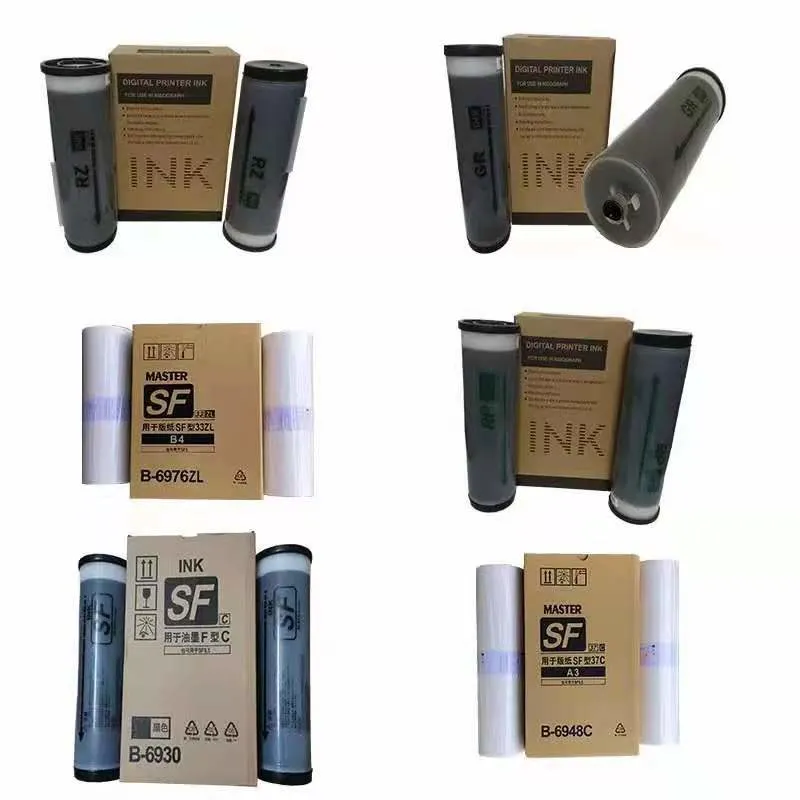 Compatible Resos SF F Type Master para Risographs Ink y. Master Roll A4 B4 A3 con chip de actualización