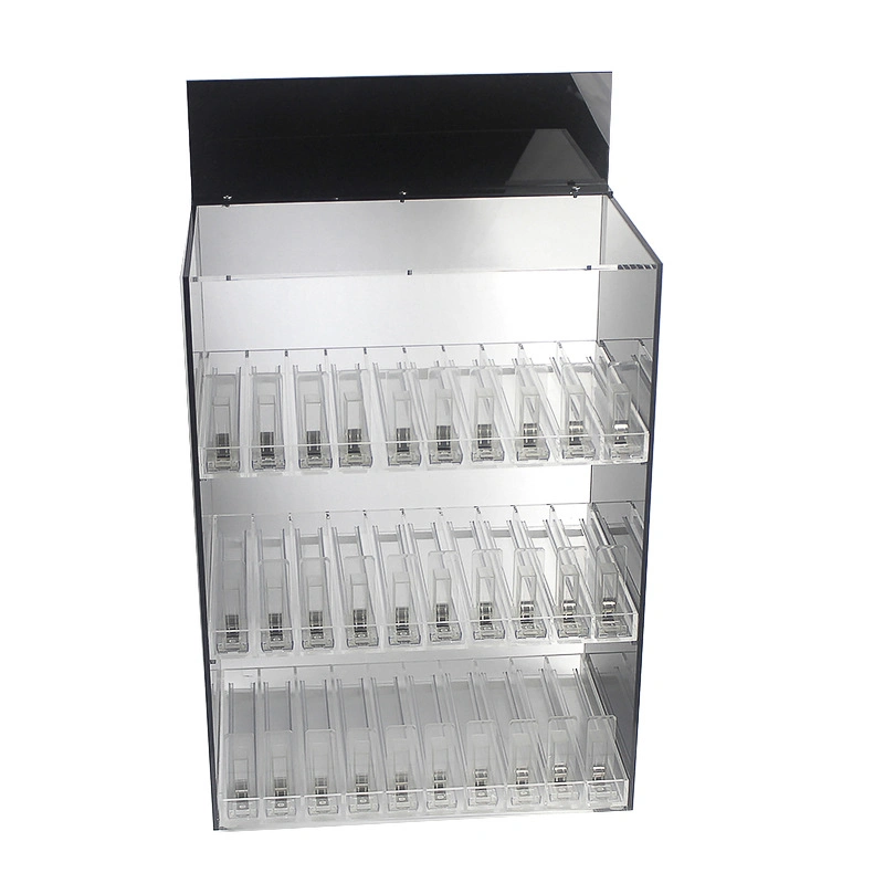 Custom Acrylic E-Liquid Display Case Countertop E Juice Bottle Cabinet Electronic Cigarette Display