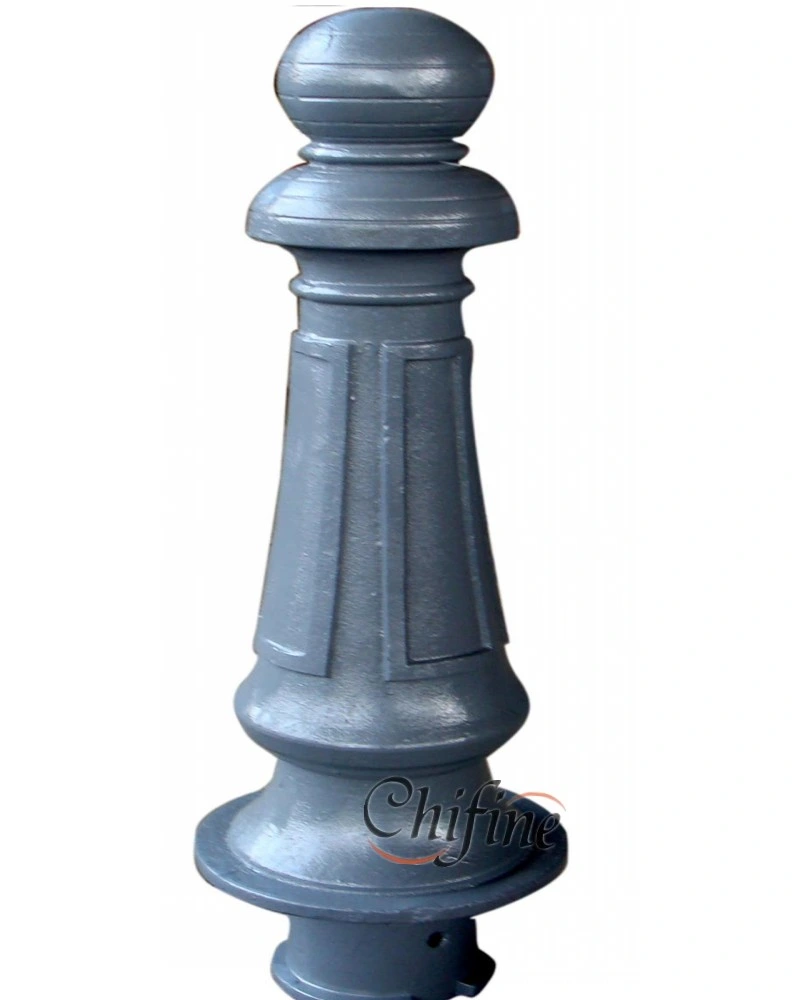 شركة OEM Cast Iron Bollard مع طلاء رشاش لطريق المرور