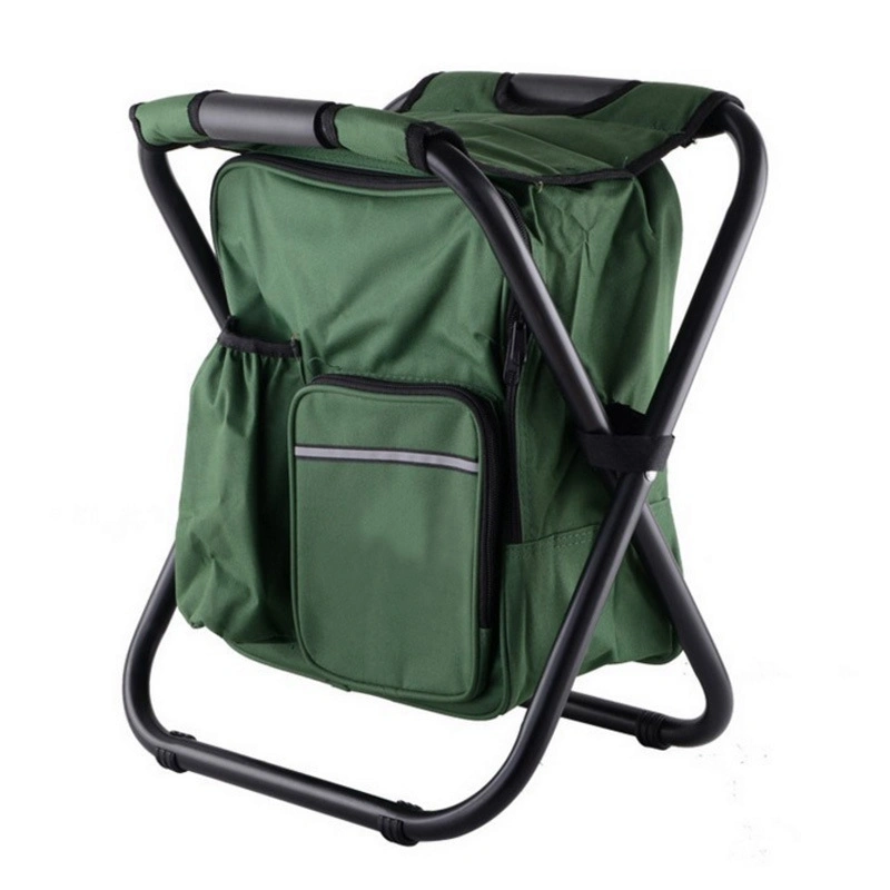 Mehrzweck Faltbar 3 in 1 Picknick Rucksack Angeln Camping Strand Kühltasche Stuhl