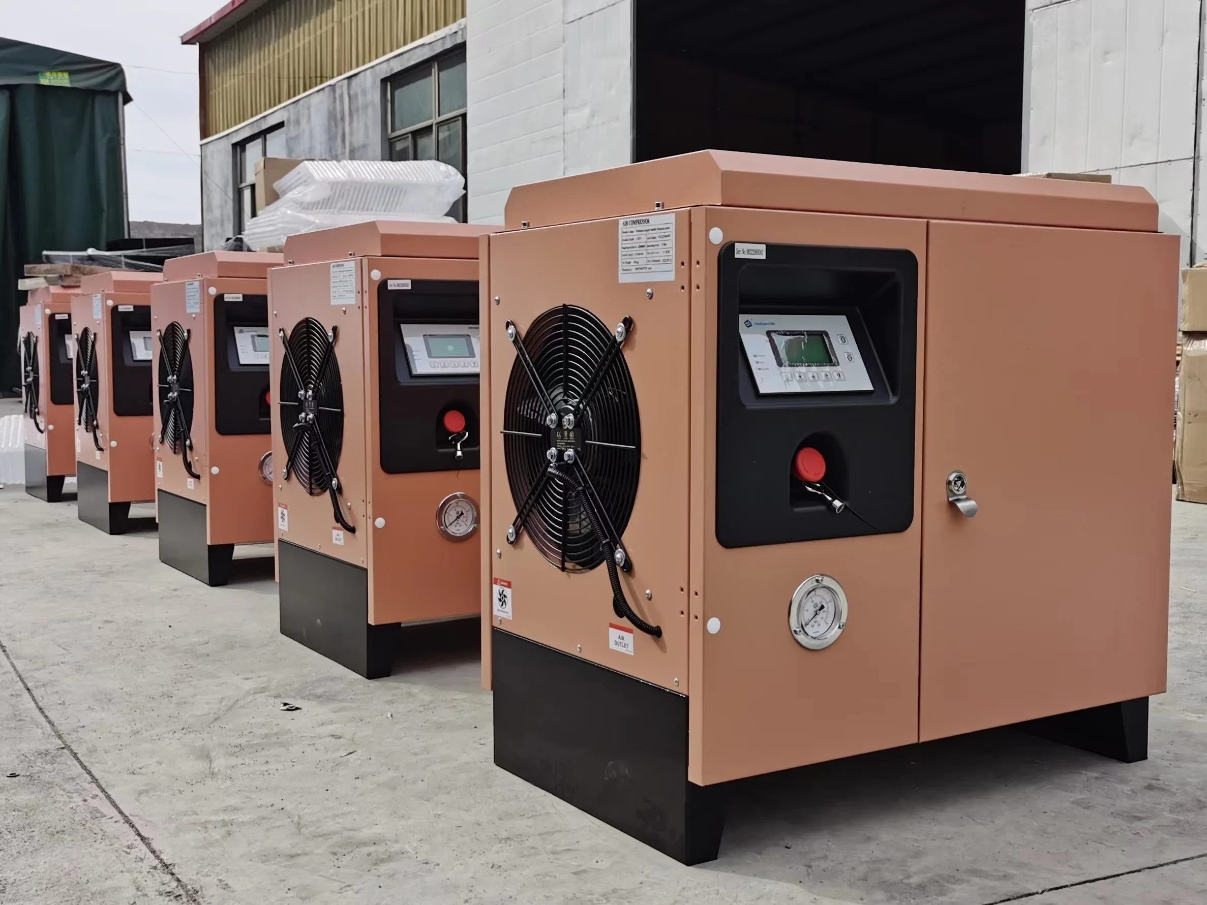 Twin-Screw Comps Standard Export Packing China Screw Air Compressor