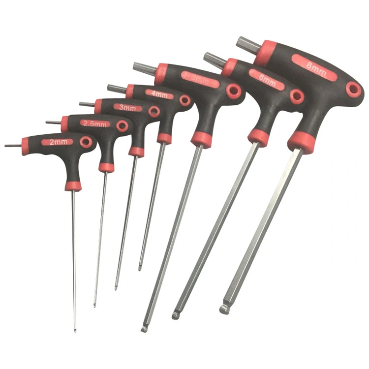 Allen Hex Key T Handle Spanner Set Inner Hexagon Wrench