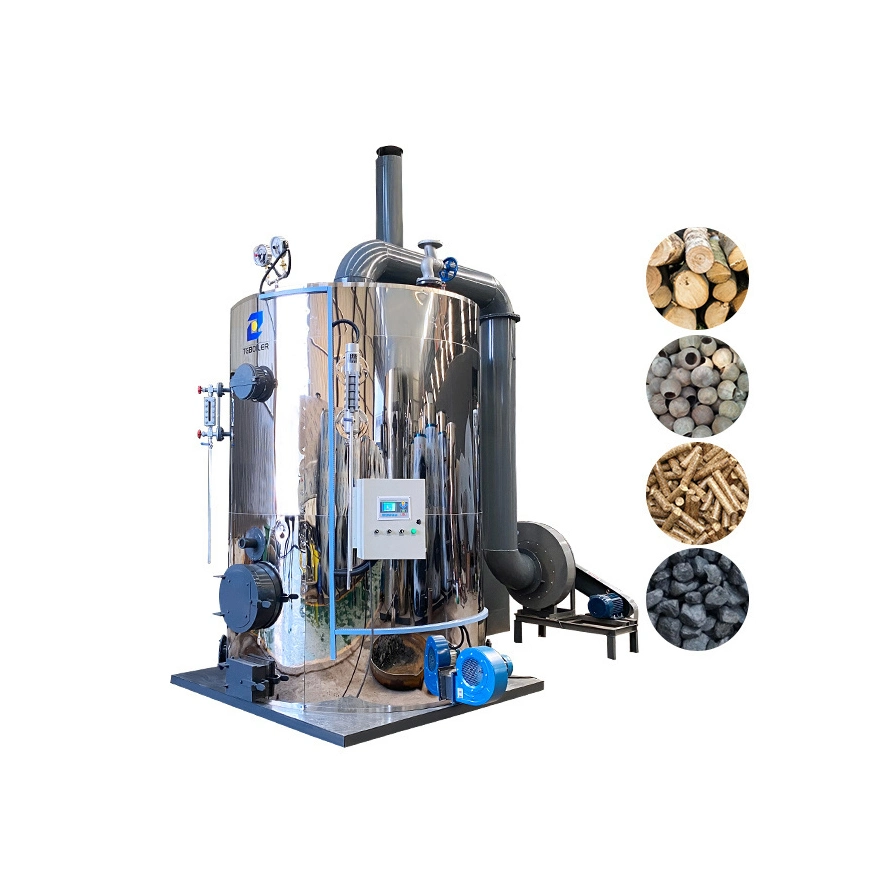 200 Kg 200kg Vertical Small Coal Biomass Fired Steam Boiler