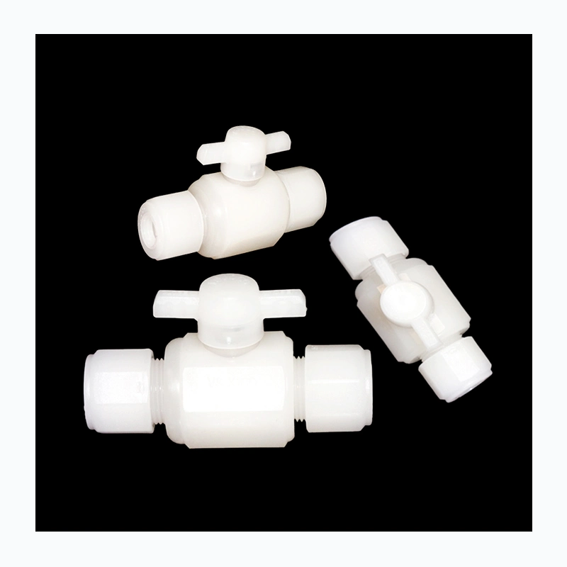 Water Regulating Valves Double Union Cock White Plastic PP PVDF Cock Ball Valve with Factory Price