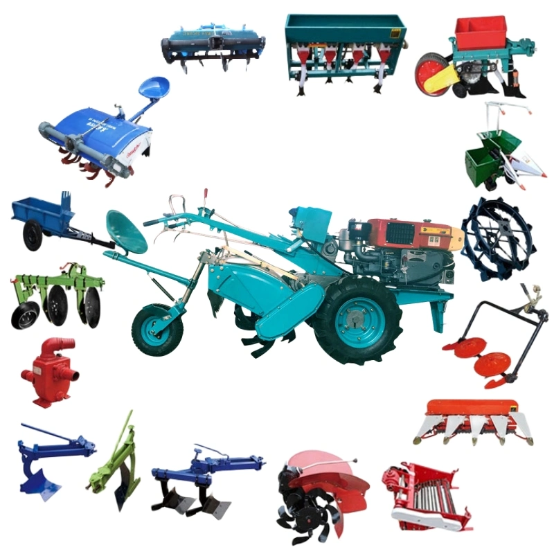 Motor de potência de máquinas rotativas para cultivadores agrícolas Multi-funções Diesel potente Trator de passeio de perfilhos bom preço Farm trator agrícola