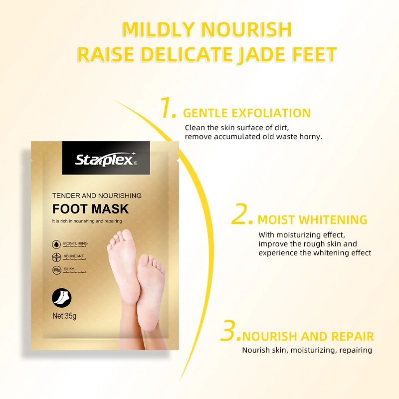 Peeling Exfoliating Foot Mask Remove Dead Skin Cuticles Heel Foot Care Private Label Foot Mask Socks