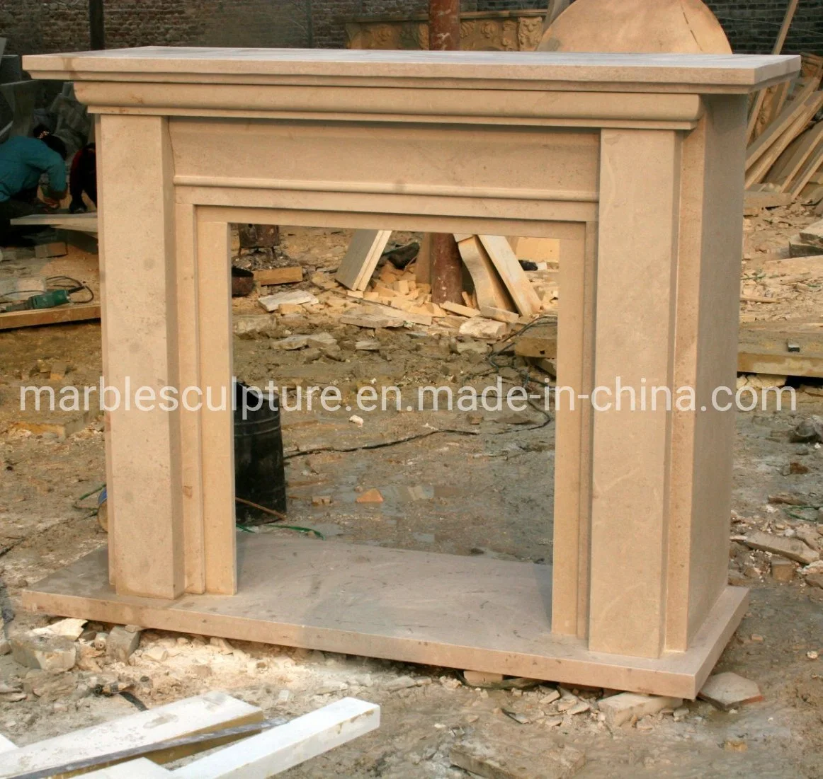 Antique Classic Marble Stone Fireplace Home Decoration (SYMF-197)