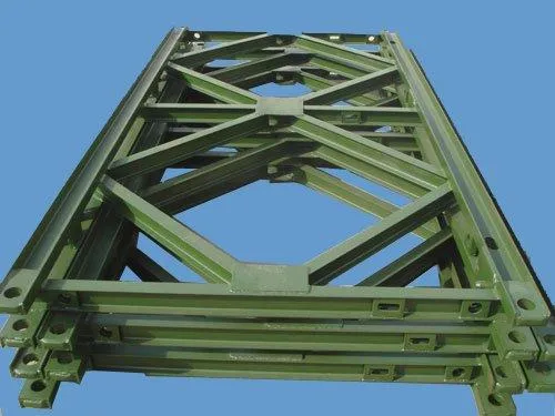 Stahl Truss Bailey Brücke / Stahlkonstruktion Vorgefertigte Kompakte Bailey Truss Brücke / Bailey Tablets