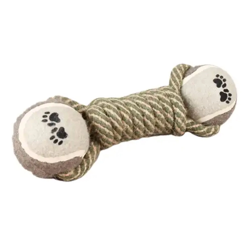 Pet Cotton Tetherball Toy Dumbbell Dog Molar Tetherdog Stress Pet Product