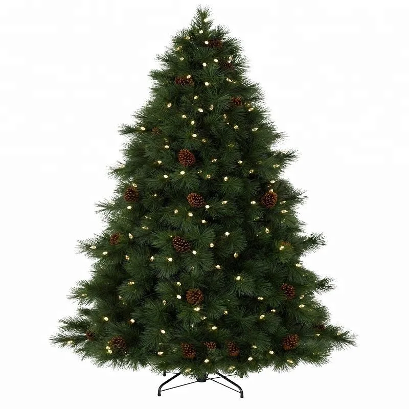 6,5ft Giant Outdoor&amp;Indoor realista Rosa decoración de Navidad Prelit Lighting Tree