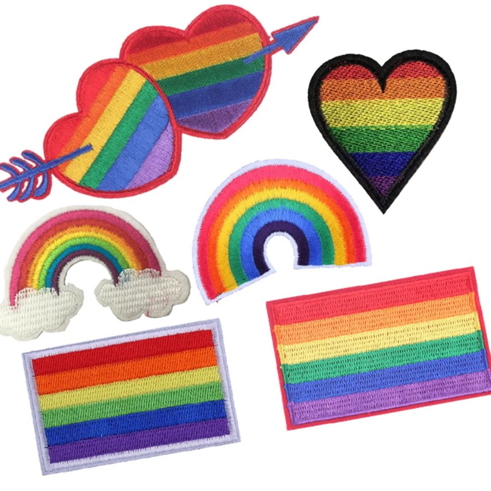 Chinese Manufacturer Lgbt Iron-on Embroidery Patch