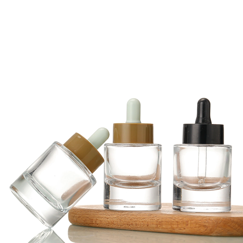 Customized Transparent 20ml 30ml 50ml Essential Oil Glass Dropper Bottle for Serum Aromatic Perfume Oil