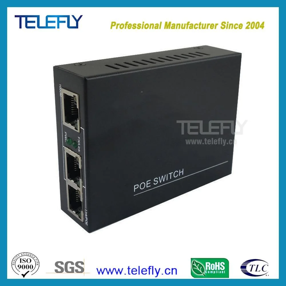 OEM Factory 2 Gigabit Poe Ethernet Ports to SFP Optic Fiber Network Switch Used on 2 Km~120 Km