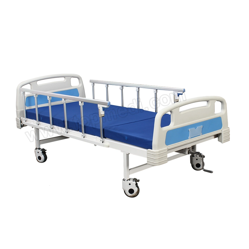 Cama médica manual para una función para paciente con inodoro uno Cama de hospital Crank