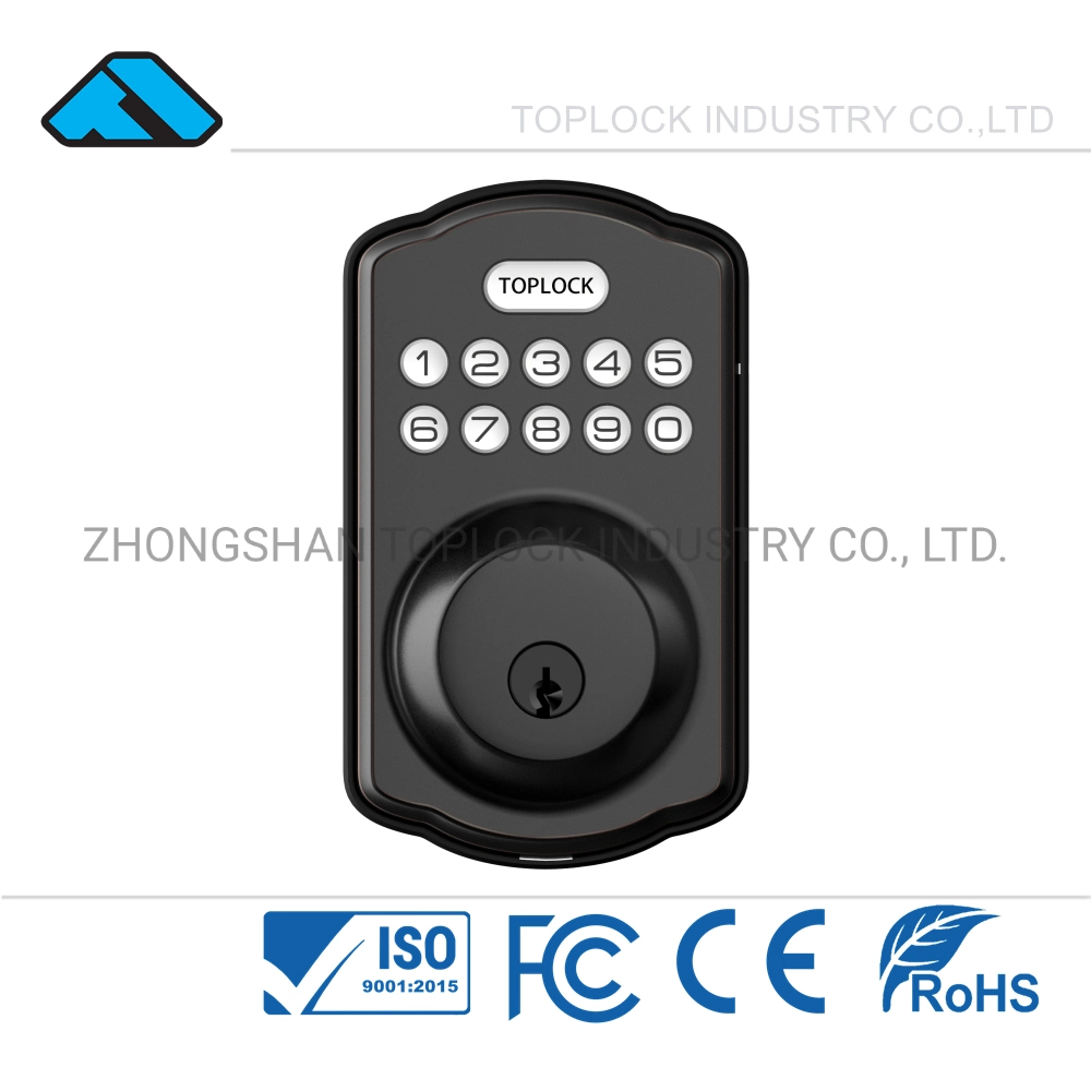 Door Access Bio Fingerprint Surface Electronic Code Magnetic Rim Deadbolt Safe Lock for Gate