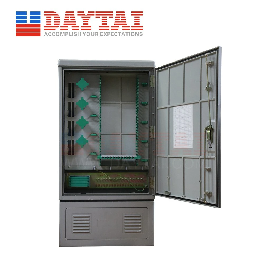 Outdoor Street Max 596 Cores Stainless Steel SMC Telecommunication Network Cabinet Cross Connection Cabinet Fiber Optic Cabinet