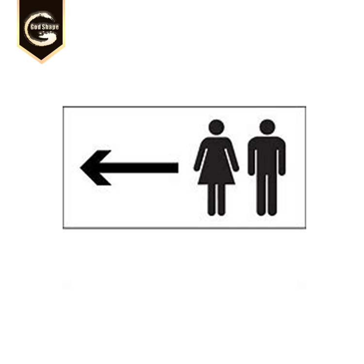 Gent Toilet Restroom Door Plate Sign Plaque for Wayfinding -0419L