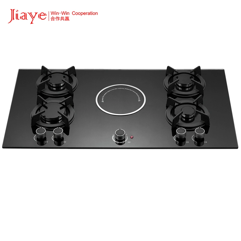 Kitchen Appliance Tempered Glass Gas with Electric Cooker