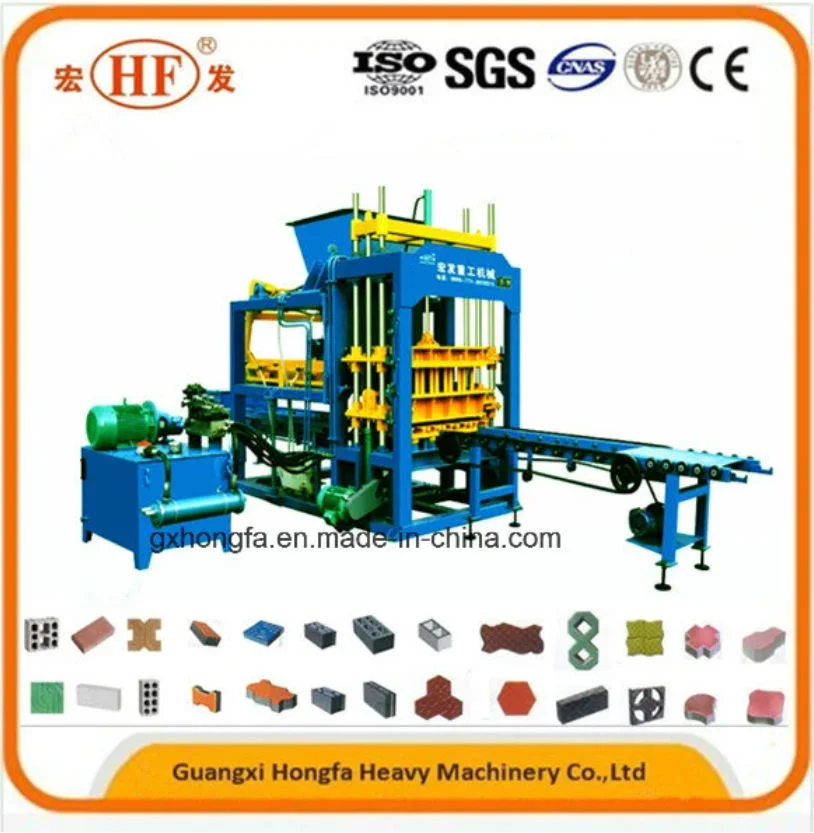 Medium Automatic Concrete Hollow / Solid / Paving / Permeable Brick Block Making Machine