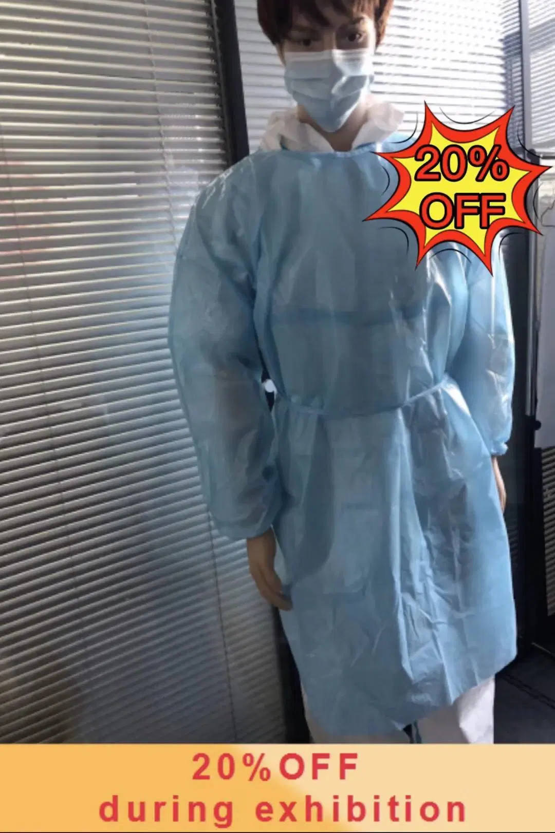 PP Disposable Isolation Gown Unisex Coverall