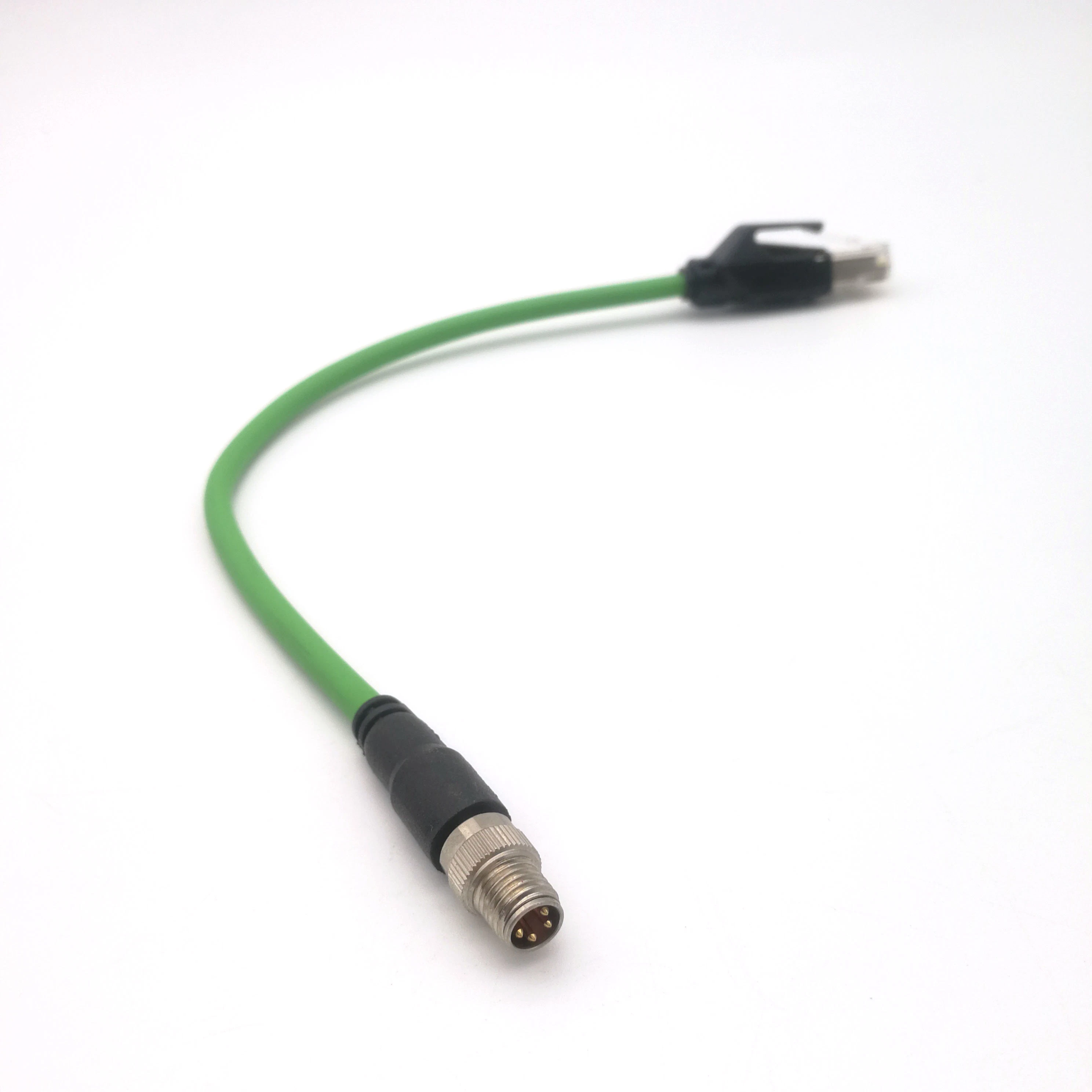 Profinet Cat. 5e M8 RJ45 Connection Cable with Shielding for Ethernet Ethercat