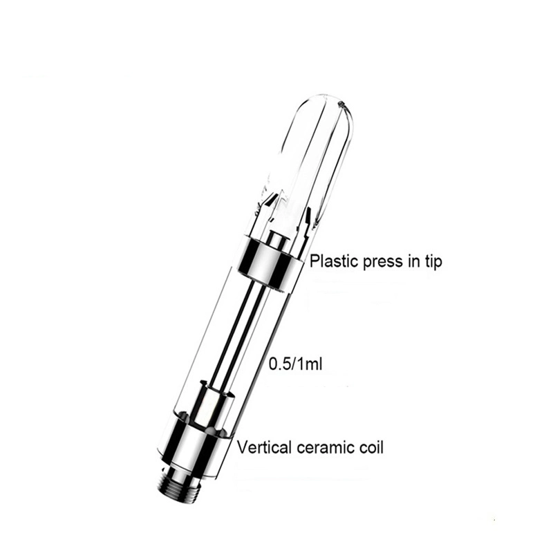 زيت 2023 D8 0.5مل/0.8مل/1.0 مل فارغ 510 حز خرطوشة نصب واحد Atomizer للاستعمال مرة واحدة