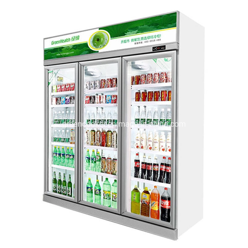 High quality/High cost performance  Supermarket Display Refrigerator Beverage Upright Display Cooler Cold Drink Showcase