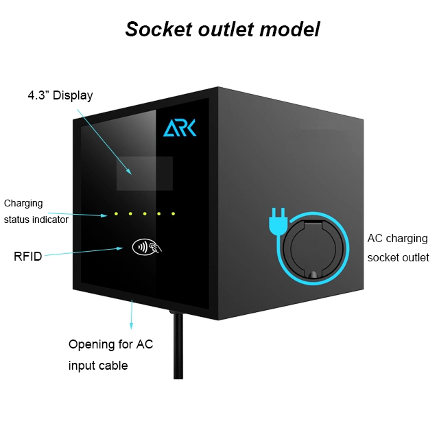 Commercial 1phase 3phase Outdoor EV Electronic Vehicle Charging Station Point