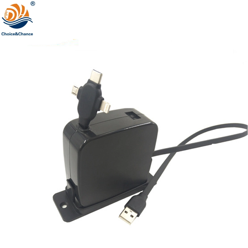 Automatic Retractable USB Data Cable Mobile Phone Fast Charger