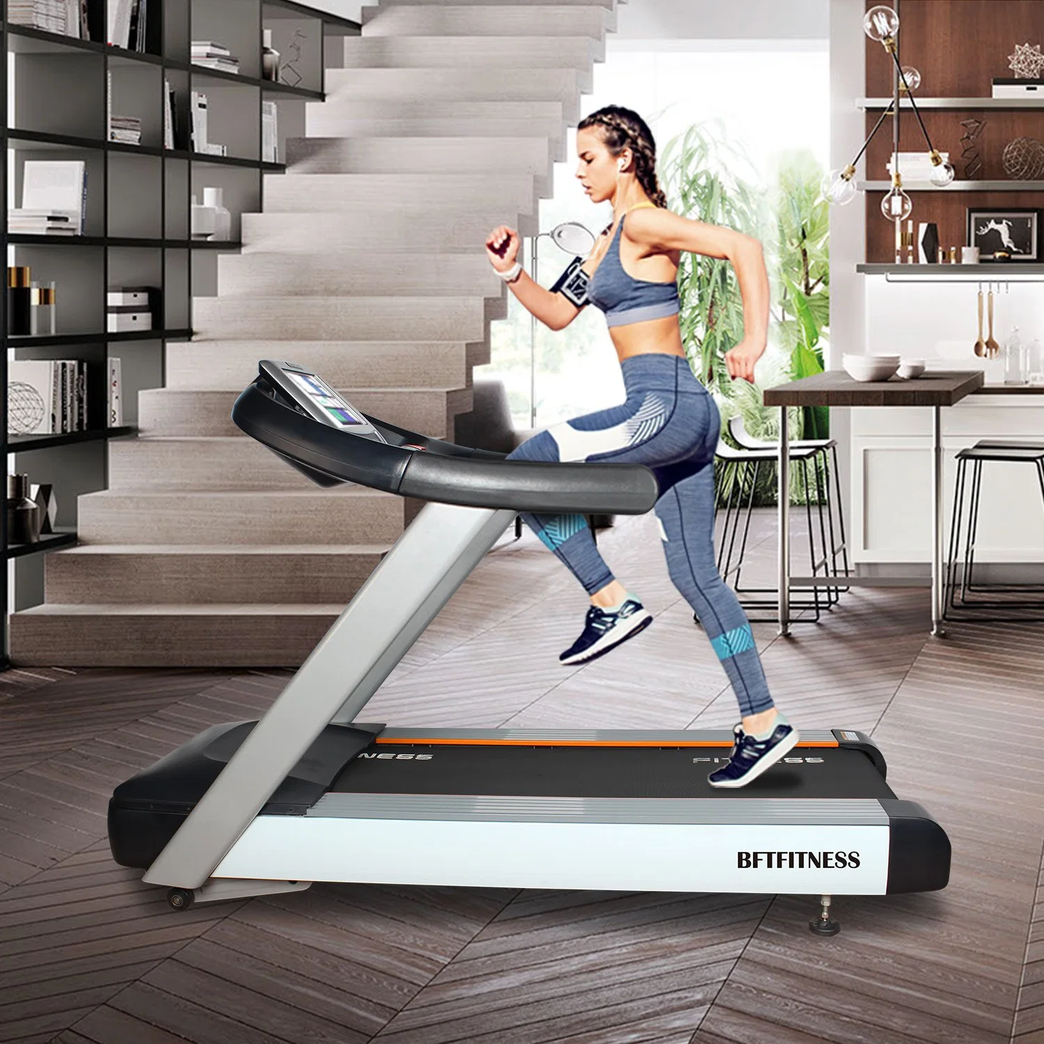 12 Programs, Electric Upgrade Electric Treadmill for Commercial and Home Running Machine
