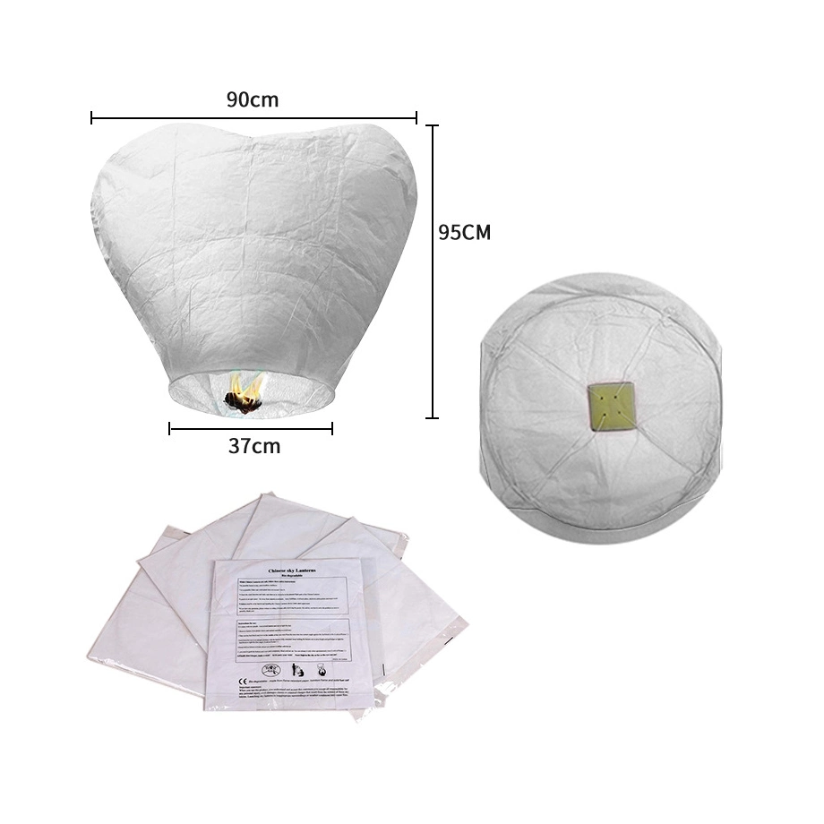 Sky Lanterns Flying Chinese White Custom Giveaway Creative Romantic Wishing Paper Lanterns