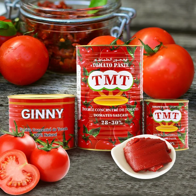 Tomato Paste Canned 400g 28-30% Brix Tomate Sauce Factory Price