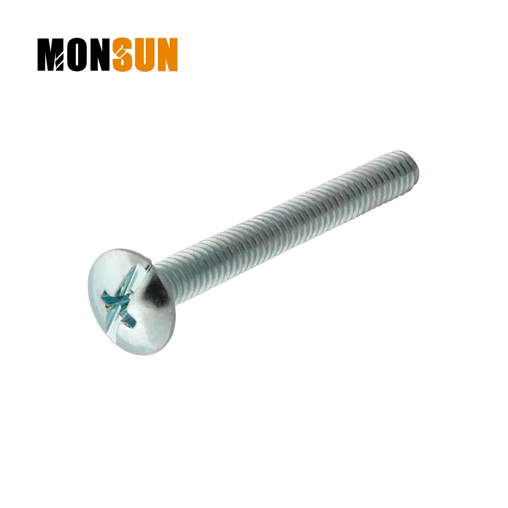 Pan Head Blue Zinc Plated Machine Thread Phillips Slotted Drive Furniture Cabinet Screw/Handle Screws