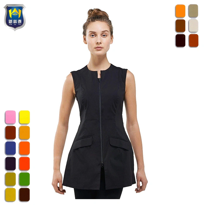 Fashionable Custom Stretch Wholesale Hotel Tunic Uniform SPA Uniforms Salon Clothing Waiter Uniform