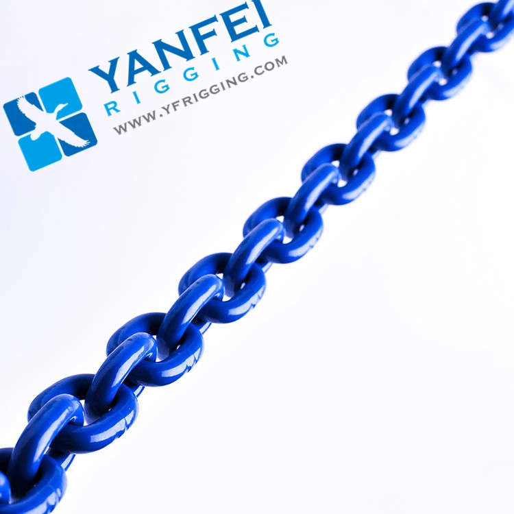 Factory Black/Blue Finished Grade 80/100 En818-2 Alloy Steel Lifting Chain G80 Chain