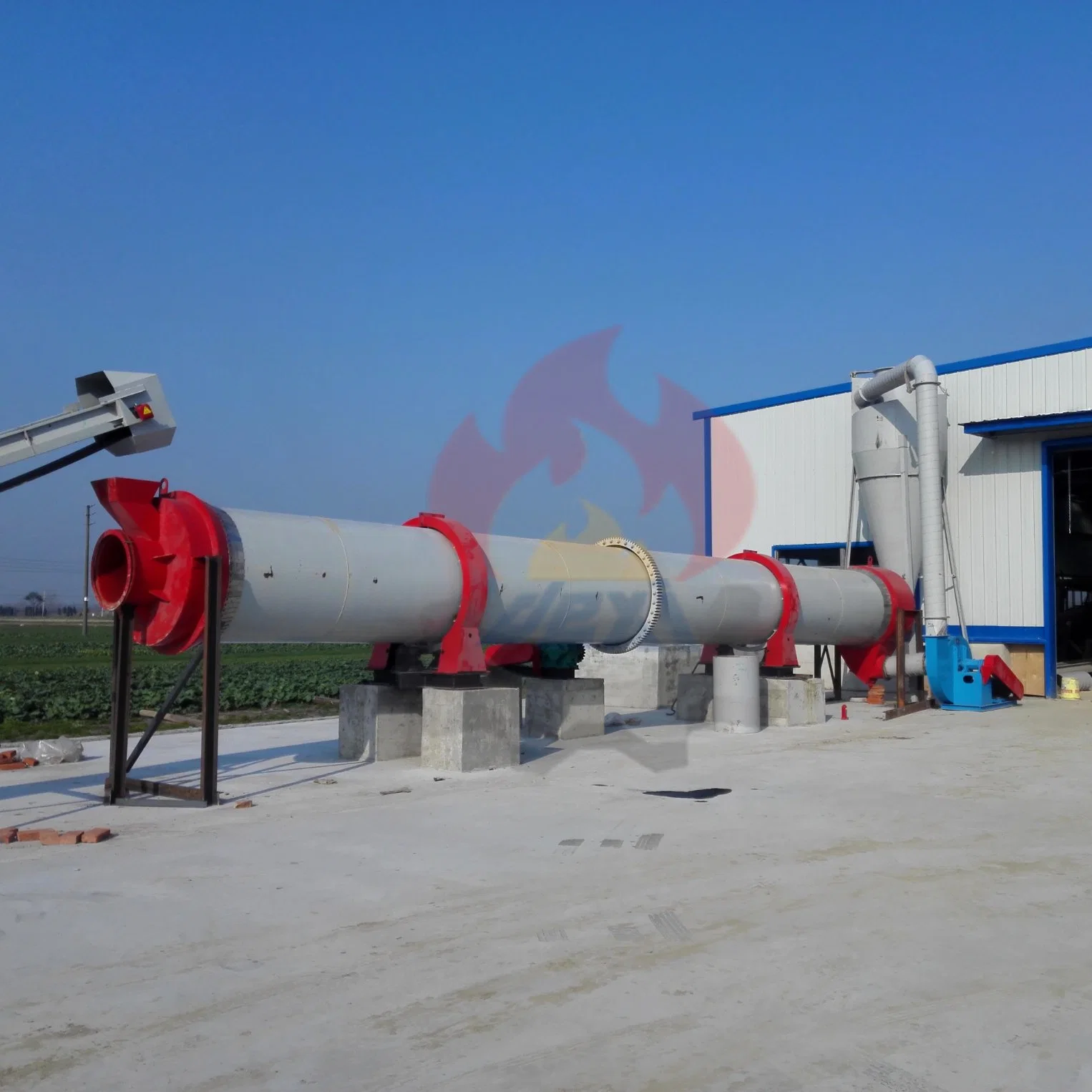 Industrial Electric Heating Drying Rotary Drum Dryer Drum Automatic Electric Heating Dryer