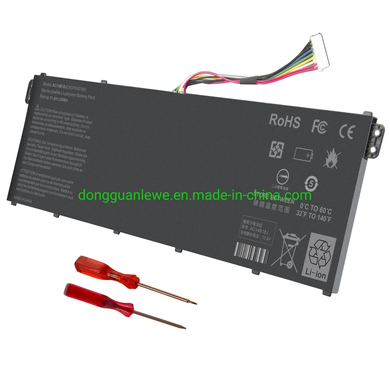 Wholesale/Supplier Price 11.4V 36wh AC14b18j Laptop Battery Replacement for Acer Aspire Es1-511 Es1-512 V3-111 V3-111p B115-M Notebook Battery